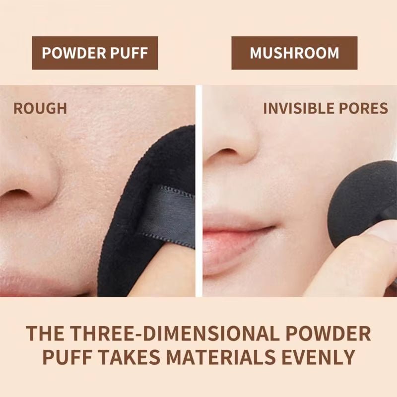 GlowVeil Mushroom Air Cushion CC Cream – Lightweight, Long-Lasting Moisture & Natural Brightening Coverage